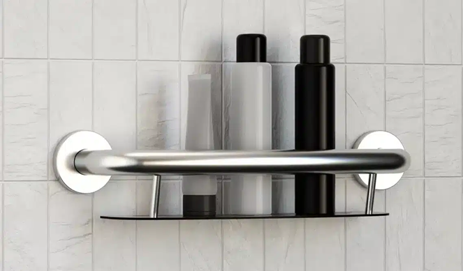 Shampoo Shelf Brushed Stainless